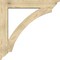 Ekena Millwork Thorton Traditional Rough Sawn Bracket w/ Offset Brace, Douglas Fir, 8"W x 46"D x 46"H BKT0806X46X46THR01RDF - alternate 2